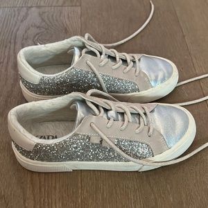 COPY - Zara girls combination sneakers in silver (size 2)